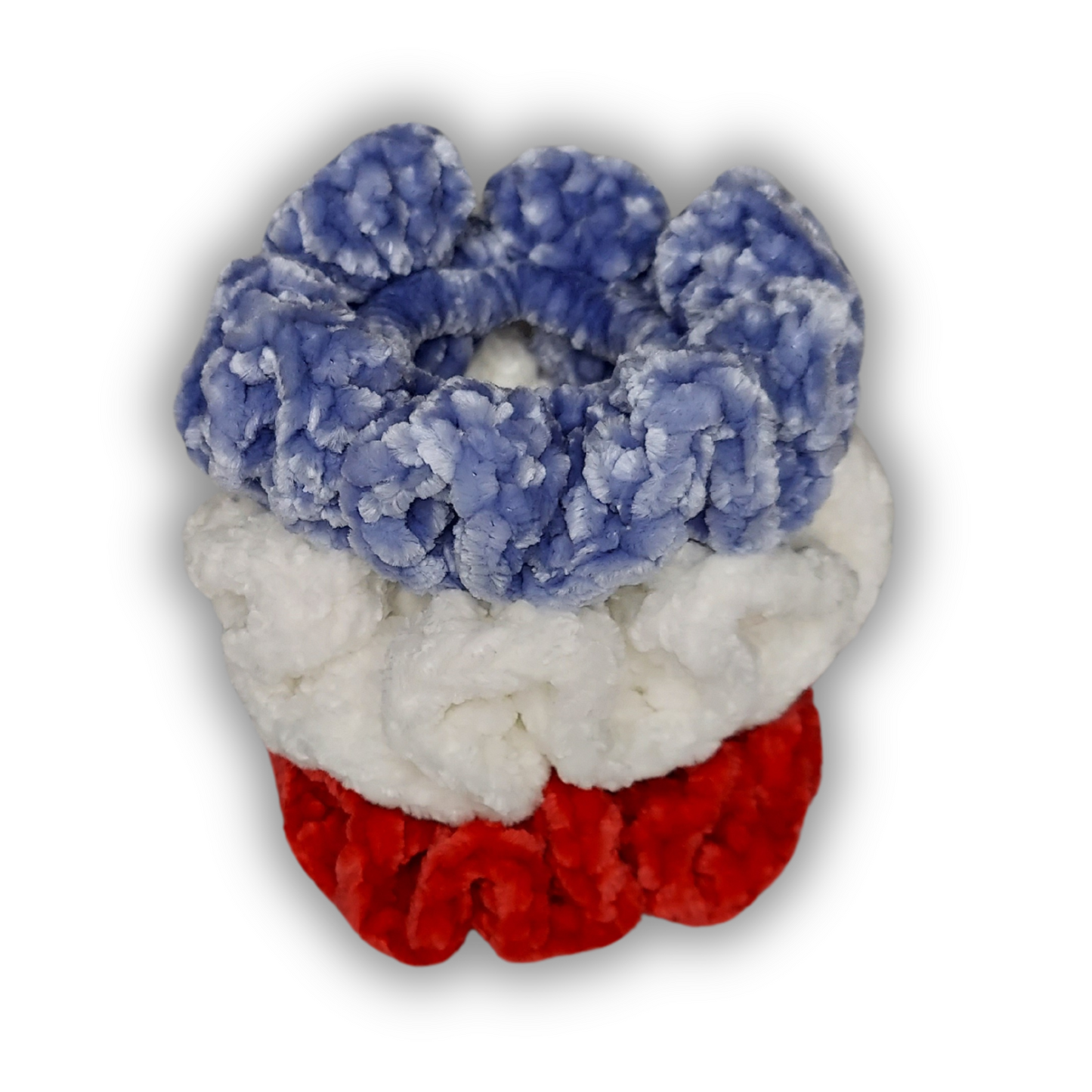 Set of 3 Scrunchies, Patriotic Hair Ties